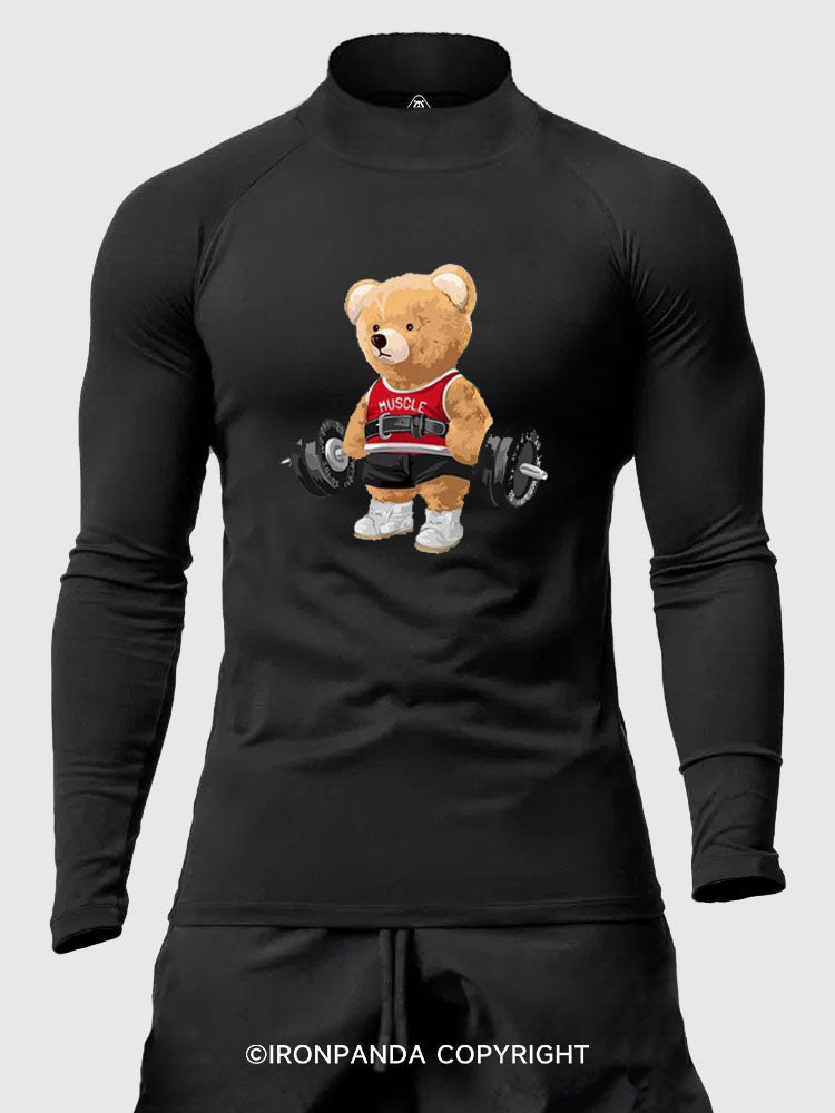 Exercise Bear Men's Fitted Mock