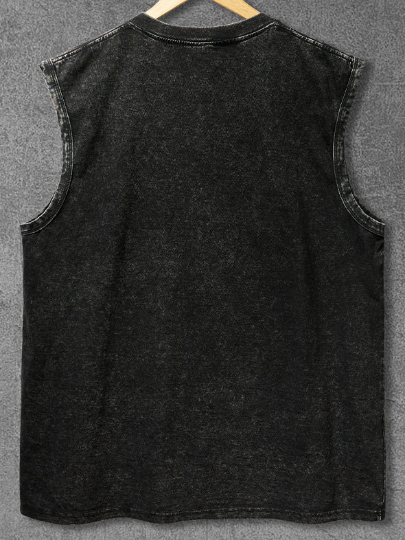 bear lift heavy Washed Gym Tank