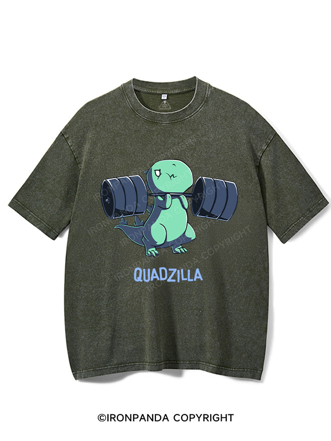 QUADZILLA Washed Gym Shirt