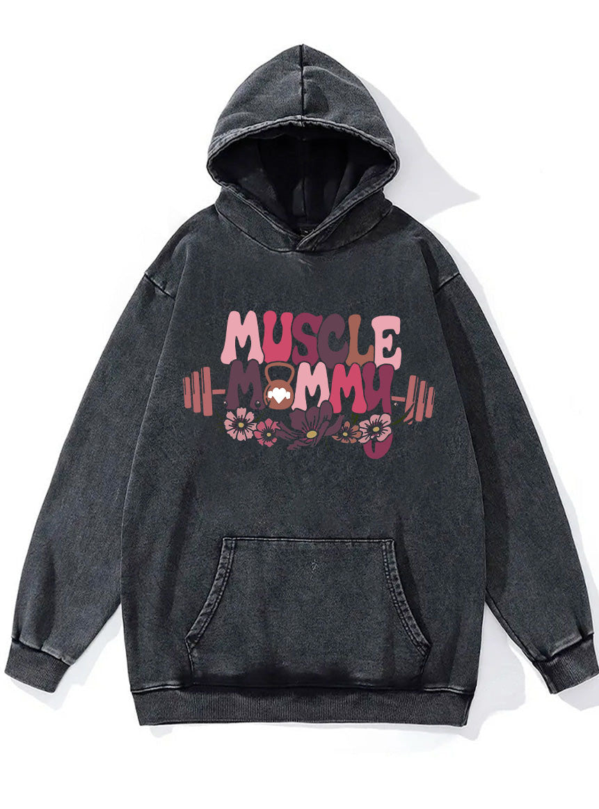 Muscle Mommy Washed Gym Hoodie