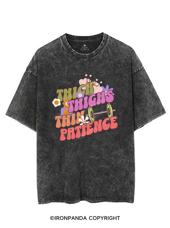 thick thighs thin patience Vintage Gym Shirt