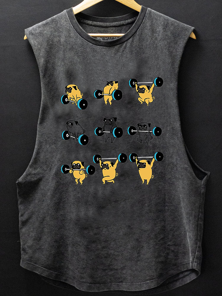 LIFTING PUGS SCOOP BOTTOM COTTON TANK