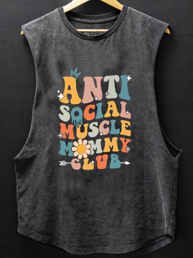 Anti Social Muscle Mommy Scoop Bottom Cotton Tank