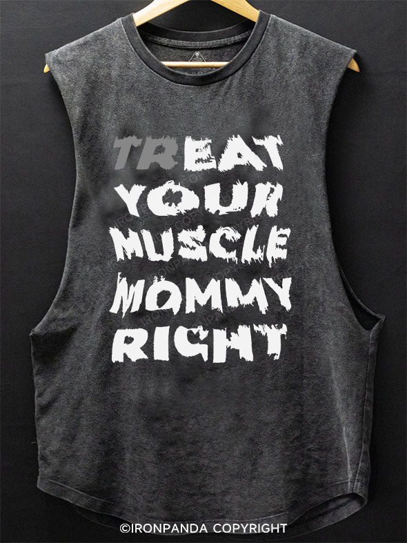 treat your muscle mommy SCOOP BOTTOM COTTON TANK