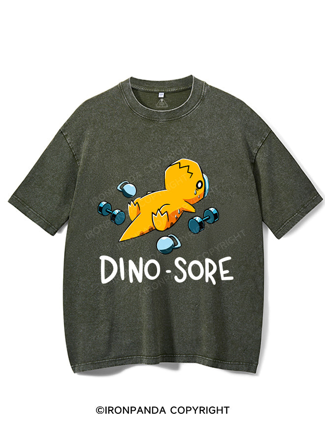 DINO SORE Washed Gym Shirt