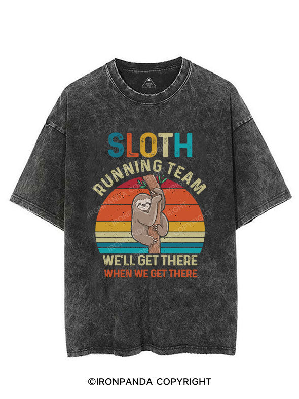 SLOTH RUNNING TEAM Vintage Gym Shirt