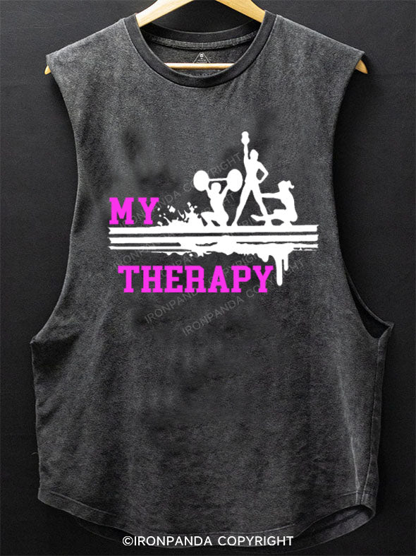 My Therapy Scoop Bottom Cotton Tank