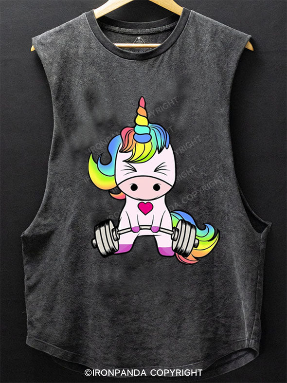 Unicorn Weightlifting SCOOP BOTTOM COTTON TANK