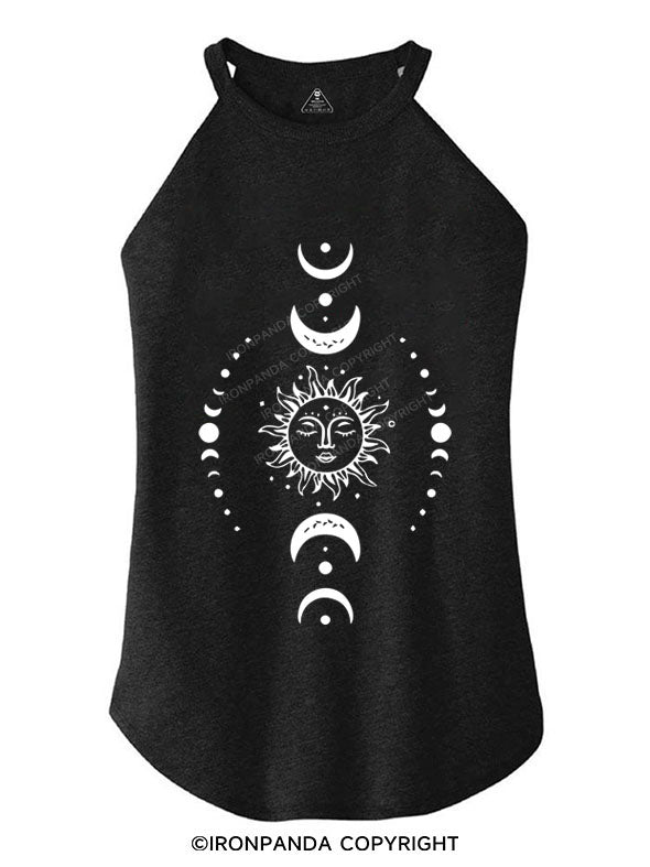 YOGA MOON TRI ROCKER COTTON TANK