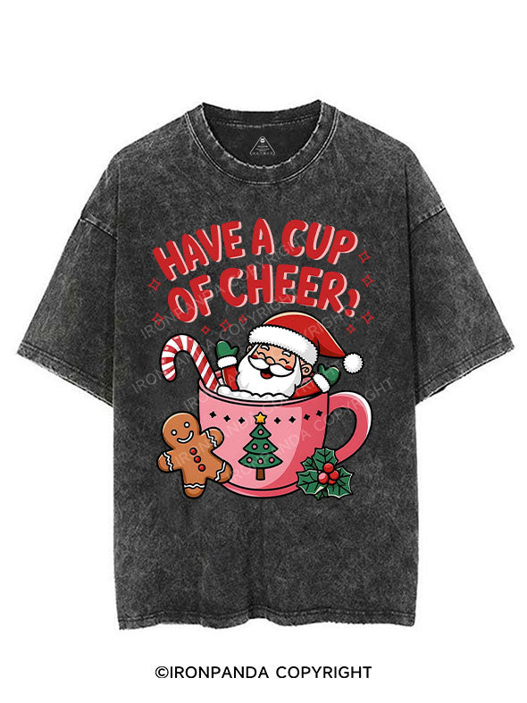 HAVE A CUP OF CHEER! VINTAGE GYM SHIRT