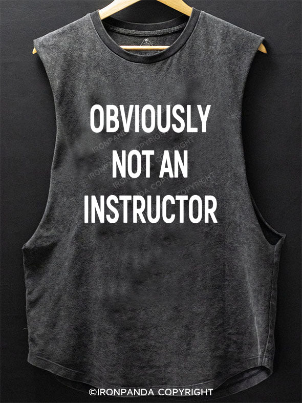 Not An Instructor Scoop Bottom Cotton Tank