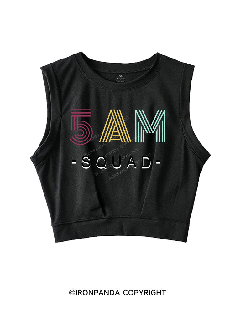 5AM squad Sleeveless Crop Tops