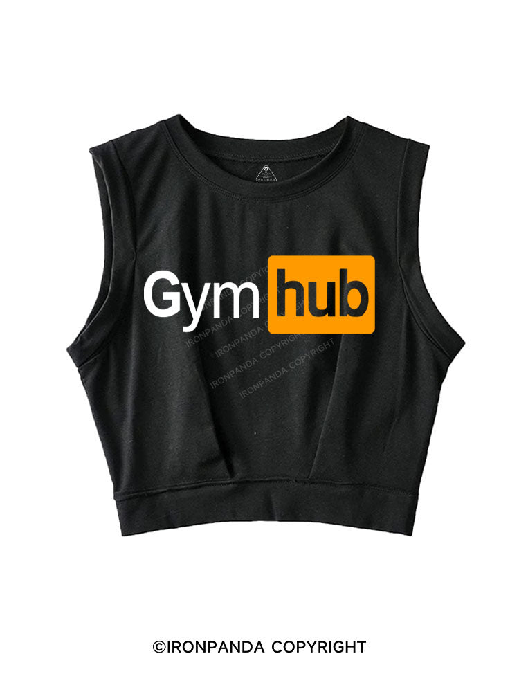 Gym Hub Sleeveless Crop Tops