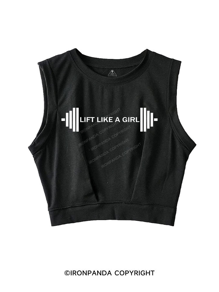 Lift Like A Girl SLEEVELESS CROP TOPS