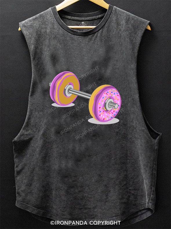 Donut barbell Scoop Bottom Cotton Tank