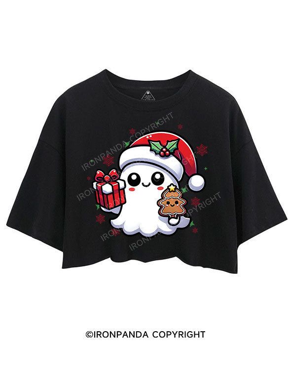 SPOOKY SPIRITS SPREADING CHRISTMAS CHEER! CROP TOPS