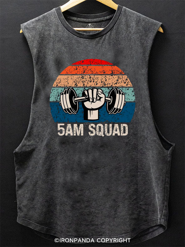 5am Workout Squad SCOOP BOTTOM COTTON TANK