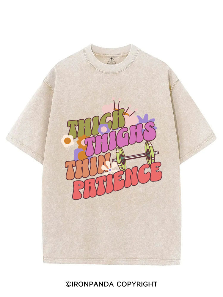 thick thighs thin patience Vintage Gym Shirt