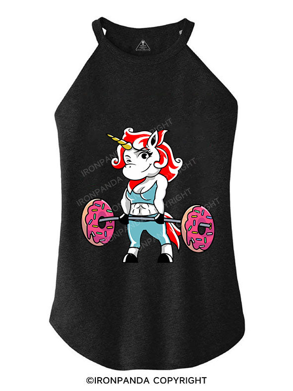 UNICORN DEADLIFT TRI ROCKER COTTON TANK