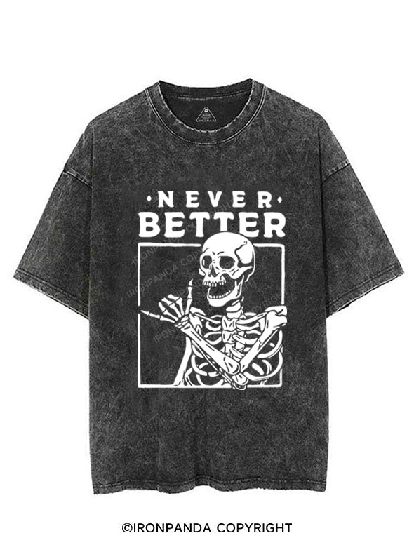 NEVER BETTER VINTAGE GYM SHIRT