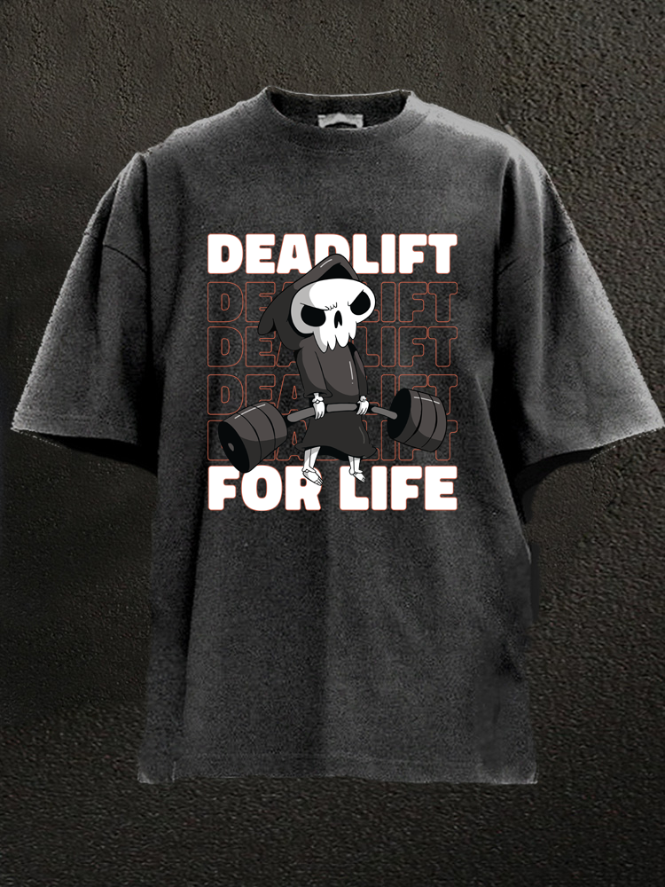 deadlift for life Washed Gym Shirt