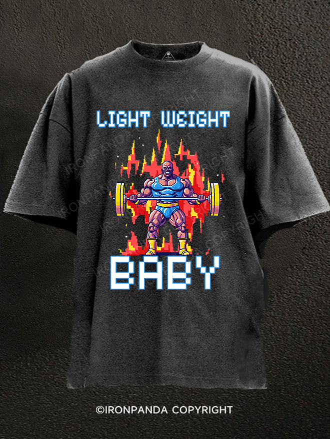 Light Weight baby WASHED GYM SHIRT