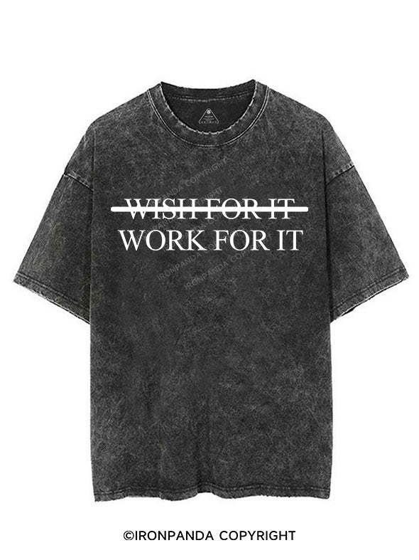 Wish For It Work For It Vintage Gym Shirt