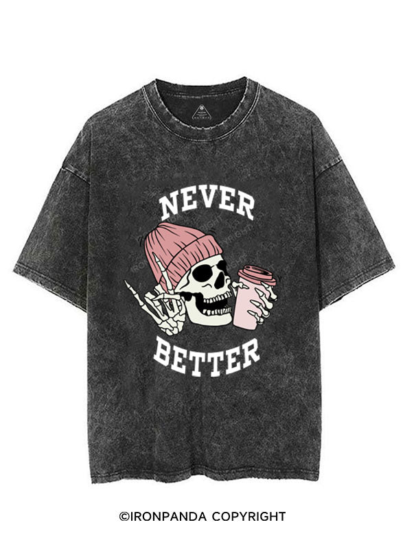 NEVER BETTER VINTAGE GYM SHIRT