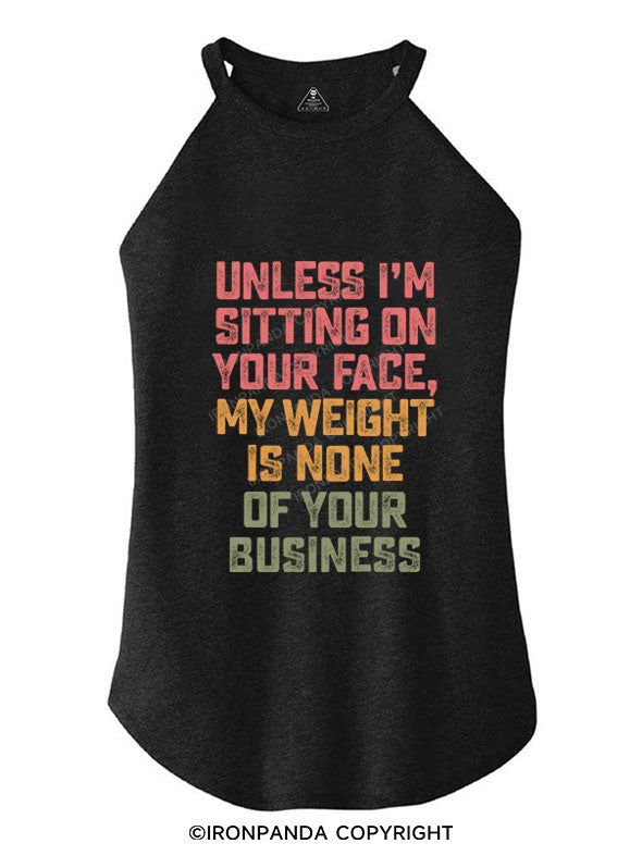 UNLESS I'M SITTING ON YOUR FACE ROCKER COTTON TANK