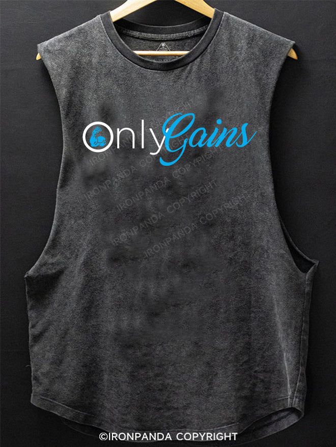 only gains SCOOP BOTTOM COTTON TANK