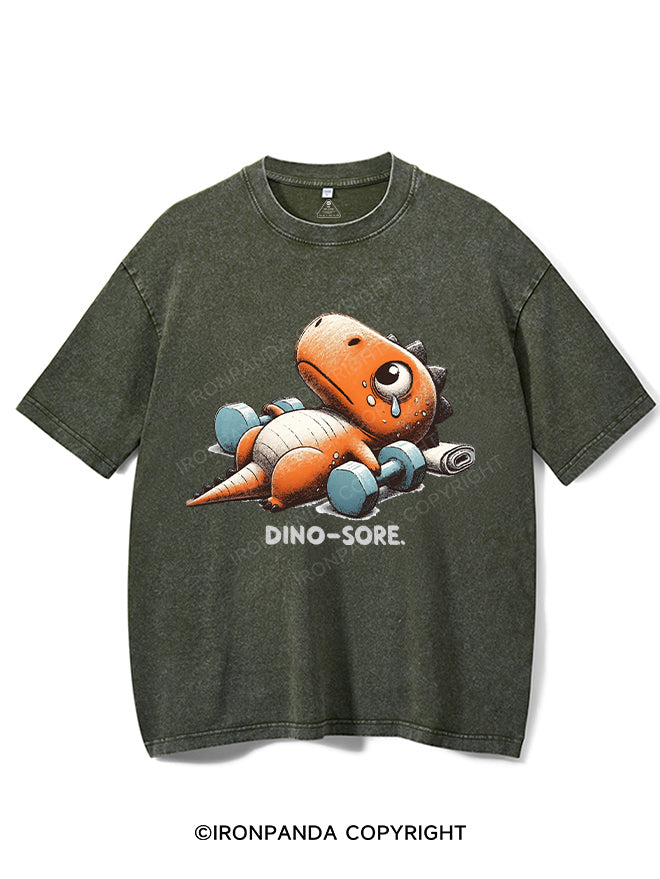 Dino-Sore After Workout Washed Gym Shirt