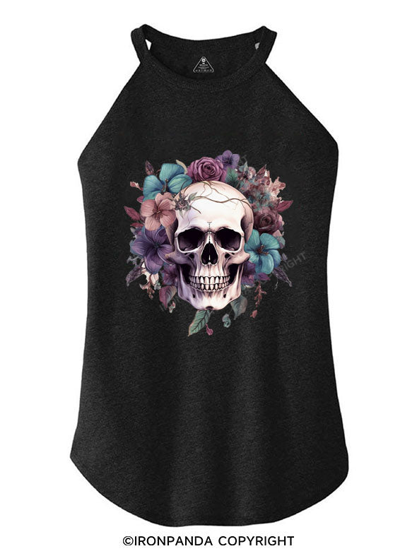 sugar skull TRI ROCKER COTTON TANK