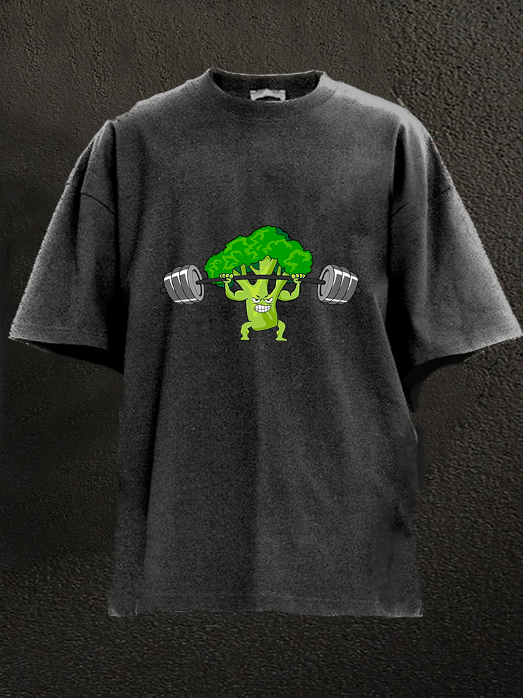 Brocoli Lifting WASHED GYM SHIRT