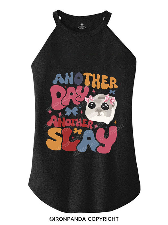 ANOTHER DAY ANOTHER SLAY TRI ROCKER COTTON TANK