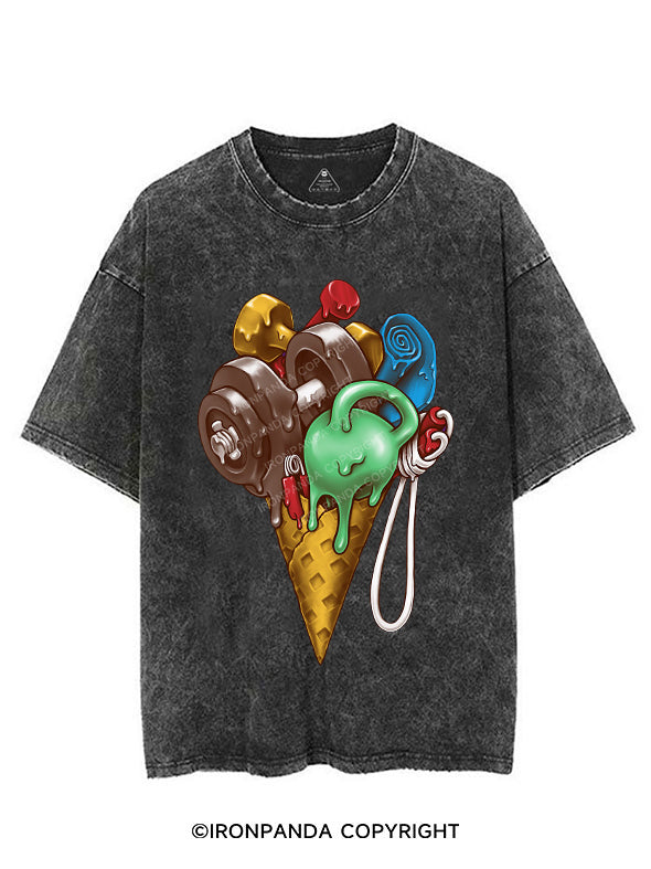 Ice Cream Workout Vintage Gym Shirt