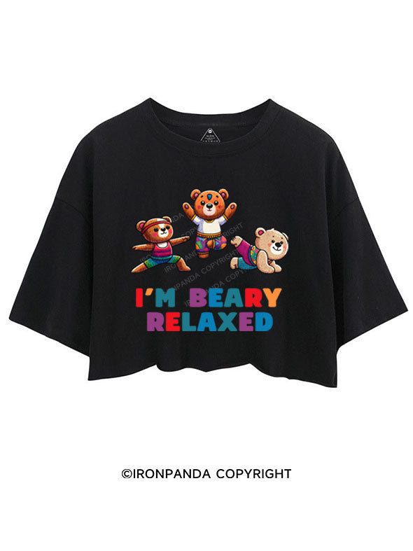 I'M BEARY RELAXED CROP TOPS