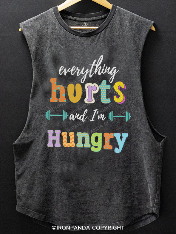 Everything Hurts and I'm Hungry Scoop Bottom Cotton Tank