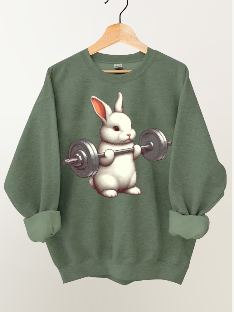 Weightlifting Rabbit Gym Sweatshirt