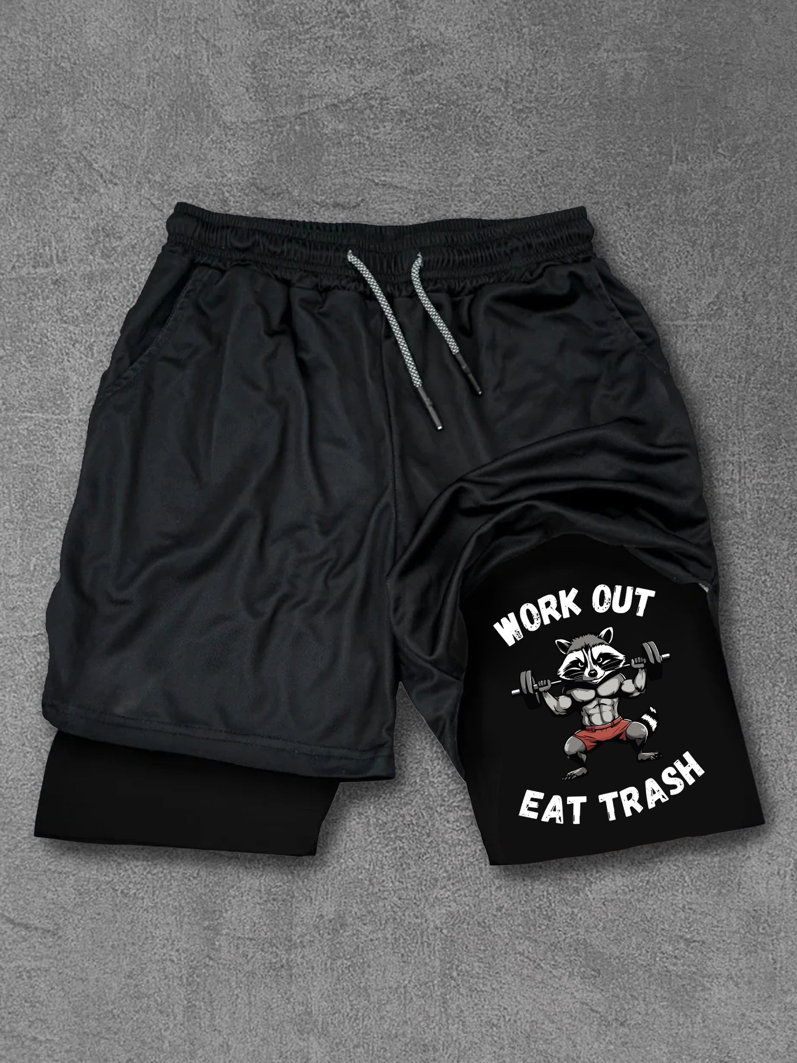 Work Out Eat Trash Performance Training Shorts