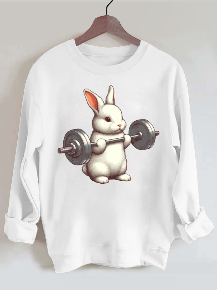 Weightlifting Rabbit Gym Sweatshirt