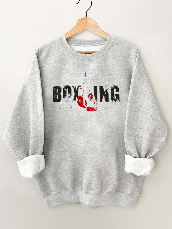 Boxing Vintage Gym Sweatshirt