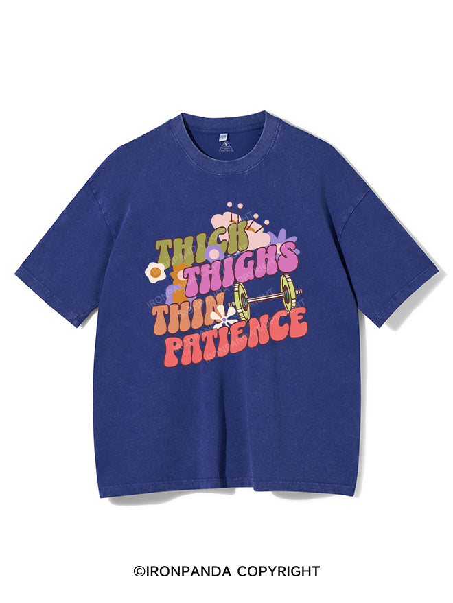 thick thighs thin patience Vintage Gym Shirt