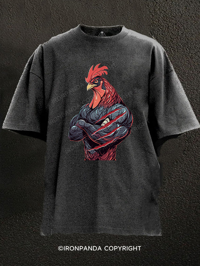 Muscle Rooster Thanksgiving Washed Gym Shirt