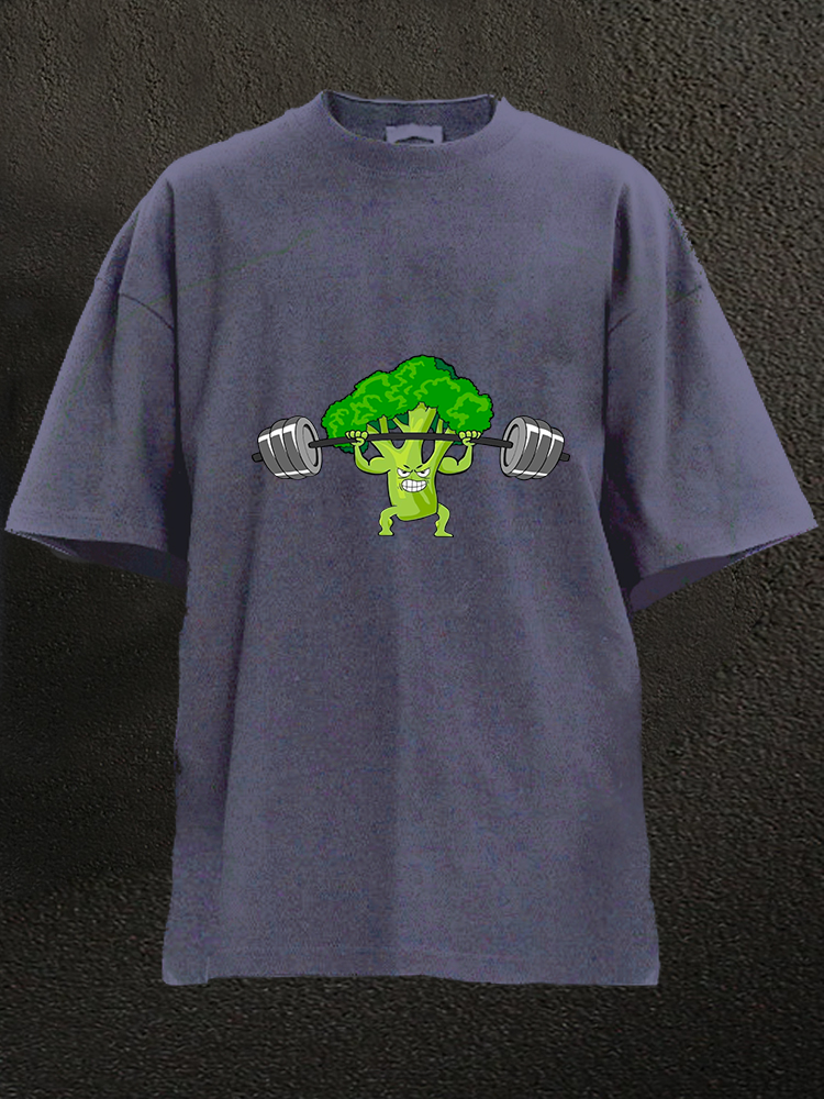 Brocoli Lifting WASHED GYM SHIRT