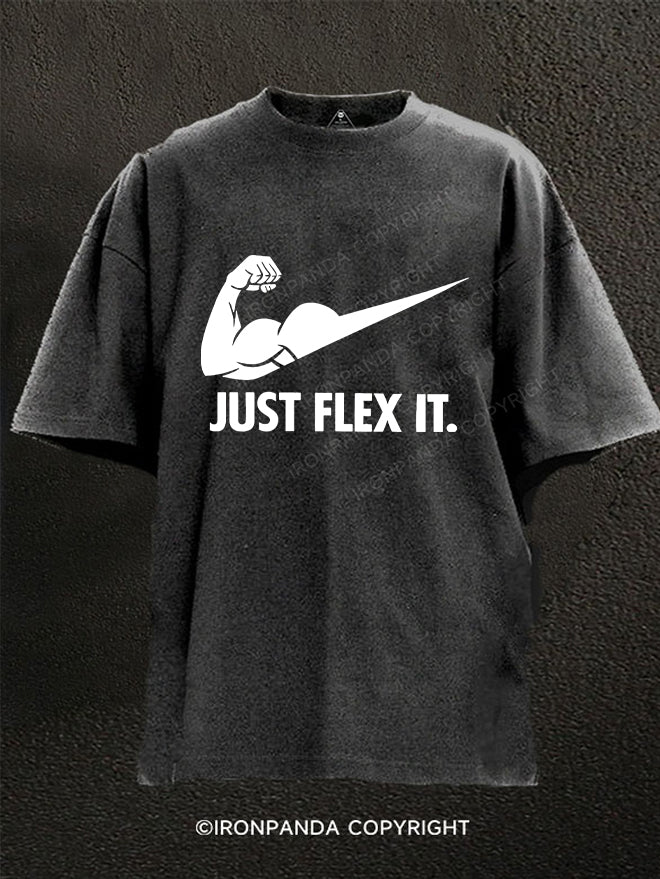 Just Flex It Washed Gym Shirt