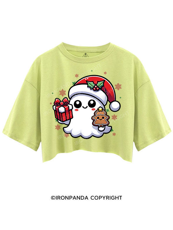 SPOOKY SPIRITS SPREADING CHRISTMAS CHEER! CROP TOPS