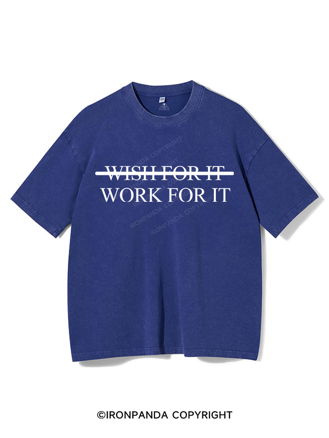 Wish For It Work For It Vintage Gym Shirt