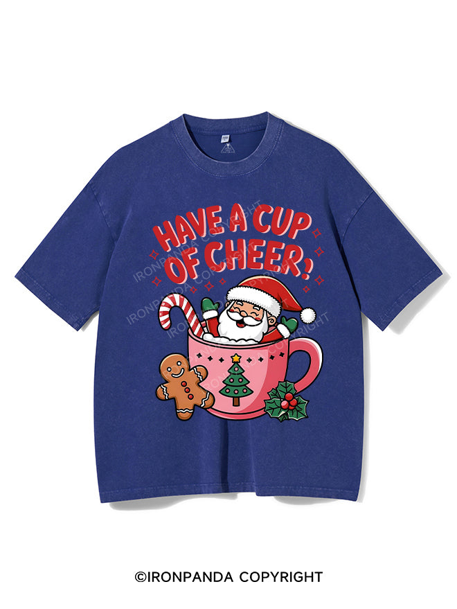 HAVE A CUP OF CHEER! VINTAGE GYM SHIRT