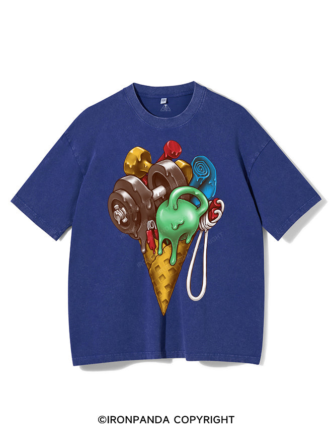 Ice Cream Workout Vintage Gym Shirt