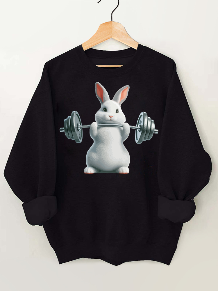 Weightlifting Rabbit Gym Sweatshirt